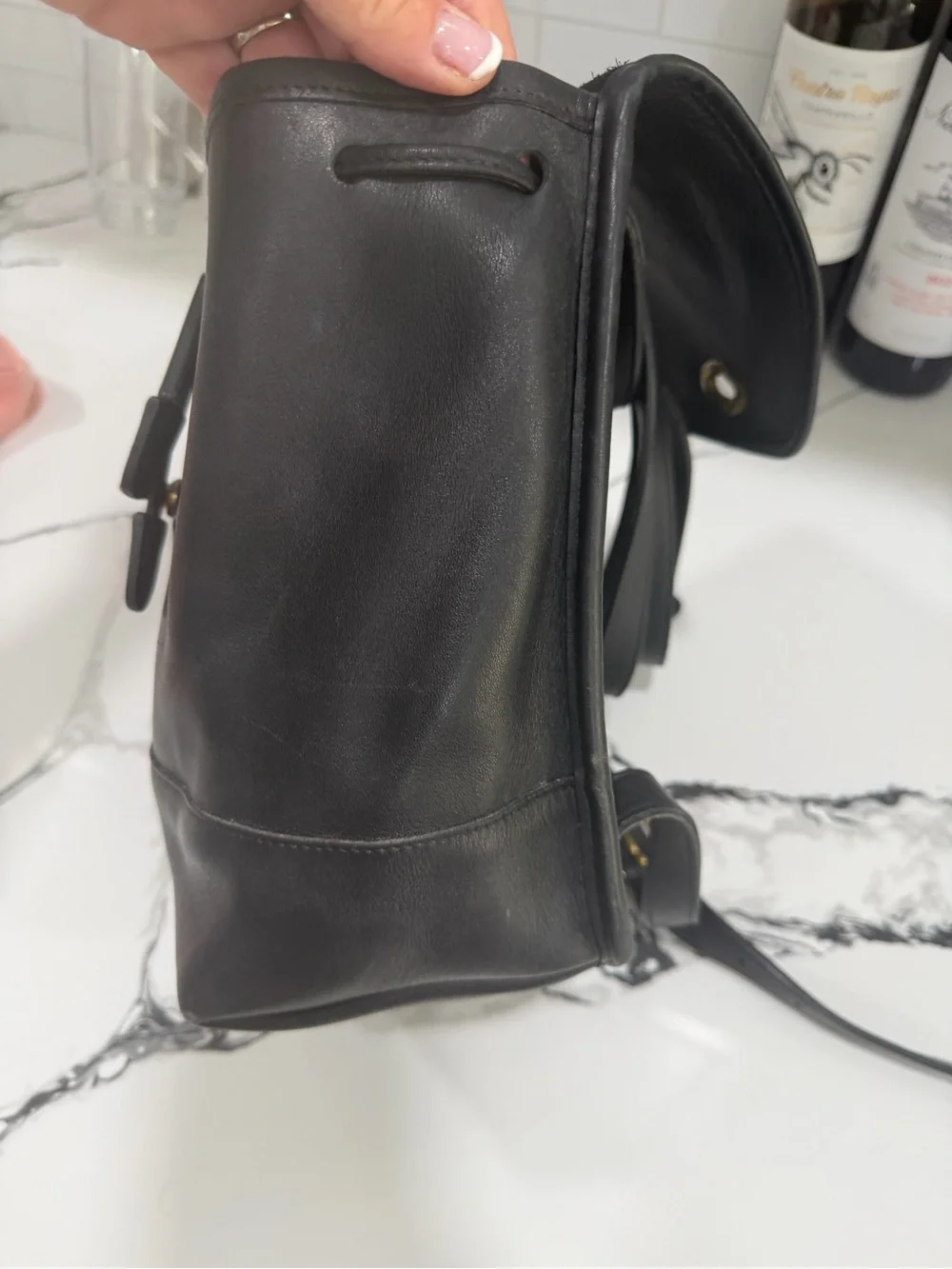 Coach compact leather